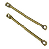 Iron Bar Links, 2mm wide, 20mm long, hole: 1mm,