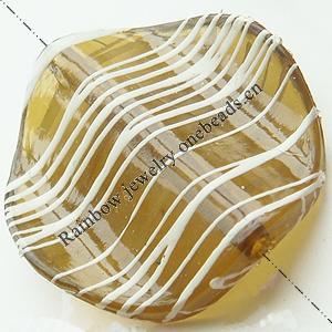 Drawbench Translucent Acrylic Beads, Flat round, 26x2mm, Hole:Approx 2mm, Sold by Bag