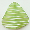 Drawbench Translucent Acrylic Beads, Triangle, 26x24mm, Hole:Approx 1mm, Sold by Bag