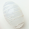 Drawbench Translucent Acrylic Beads, Oval, 30x20mm, Hole:Approx 2mm, Sold by Bag