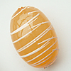 Drawbench Translucent Acrylic Beads, Oval, 17x25mm, Hole:Approx 2mm, Sold by Bag