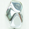 Painted Acrylic Beads, Lustrous, Rhombus, 22x16mm, Hole:About 2mm, Sold by Bag