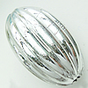 Painted Acrylic Beads, Lustrous, Oval, 28x18mm, Hole:About 2mm, Sold by Bag