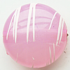 Drawbench Translucent Acrylic Beads, Flat round, 17x11mm, Hole: Approx 2mm, Sold by Bag