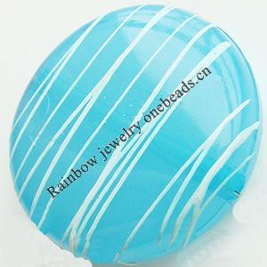 Drawbench Translucent Acrylic Beads, Flat round, 27x8mm, Hole: Approx 2mm, Sold by Bag