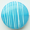 Drawbench Translucent Acrylic Beads, Flat round, 27x8mm, Hole: Approx 2mm, Sold by Bag