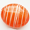 Drawbench Translucent Acrylic Beads, Oval, 24x20x12mm, Hole: Approx 2mm, Sold by Bag