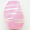 Drawbench Translucent Acrylic, Beads Twist, 18x13mm, Hole: Approx 2mm, Sold by Bag