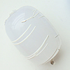Drawbench Translucent Acrylic Beads, Drum, 22x16mm, Hole: Approx 2mm, Sold by Bag