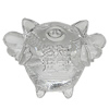 Transparent Acrylic Beads, Pig 33x30mm Hole:2mm, Sold by Bag
