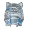 Transparent Acrylic Beads, Pig 16x13mm Hole:2mm, Sold by Bag 