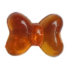 Transparent Acrylic Beads, Bowknot 12x16mm Hole:1mm, Sold by Bag 