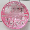 Transparent Acrylic Beads, Flat Round 23mm Hole:1mm, Sold by Bag 