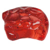 Transparent Acrylic Beads, Nugget 25x18mm Hole:1mm, Sold by Bag