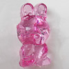 Transparent Acrylic Beads, Animal 17x32mm Hole:2mm, Sold by Bag 