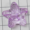 Transparent Acrylic Beads, Star 28mm Hole:2mm, Sold by Bag 
