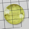 Transparent Acrylic Connectors, Faceted Flat Round 24mm Hole:1mm, Sold by Bag 