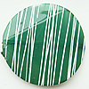 Drawbench Imitate Jade Acrylic Beads, Flat Round, 35x6mm, Hole:Approx 1mm, Sold by Bag