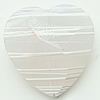 Drawbench Imitate Jade Acrylic Beads, Heart,30x30x10mm, Hole:Approx 2mm, Sold by Bag