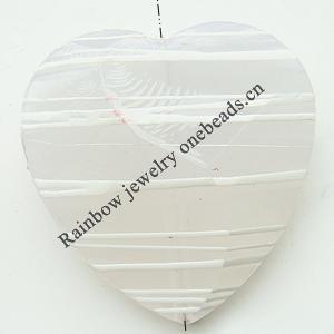 Drawbench Imitate Jade Acrylic Beads, Heart,30x30x10mm, Hole:Approx 2mm, Sold by Bag