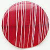 Drawbench Imitate Jade Acrylic Beads, Flat Round, 41x6mm, Hole:Approx 1mm, Sold by Bag