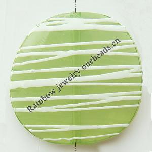 Drawbench Imitate Jade Acrylic Beads, Flat Round, 23x23x6mm, Hole:Approx 1mm, Sold by Bag