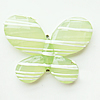 Drawbench Imitate Jade Acrylic Beads, Butterfly, 30x22x5mm, Hole:Approx 2mm, Sold by Bag