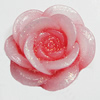 Resin Cabochons, NO Hole Headwear & Costume Accessory, Flower, About 19mm in diameter, Sold by Bag