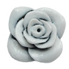 Resin Cabochons, NO Hole Headwear & Costume Accessory, Flower, About 19mm in diameter, Sold by Bag