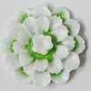 Resin Cabochons, NO Hole Headwear & Costume Accessory, Flower, About 23mm in diameter, Sold by Bag