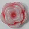 Resin Cabochons, NO Hole Headwear & Costume Accessory, Flower, About 19mm in diameter, Sold by Bag