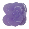 Resin Cabochons, NO Hole Headwear & Costume Accessory, Flower, About 22mm in diameter, Sold by Bag