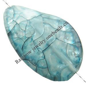 Crackle Acrylic Beads ,Frosted Surface Effect, Twist, 26x43x10mm ,Hole:Approx 2mm, Sold by Bag