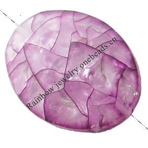 Crackle Acrylic Beads,Frosted Surface Effect, Flat oval ,23x32x8mm ,Hole:Approx 2mm, Sold by Bag
