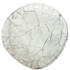 Crackle Acrylic Beads ,Frosted Surface Effect, Flat round ,22x6mm, Hole:Approx 1mm, Sold by Bag