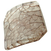Crackle Acrylic Beads, Frosted Surface Effect, Diamond ,31x38x8mm, Hole:Approx 1mm ,Sold by Bag