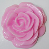 Resin Cabochons, NO Hole Headwear & Costume Accessory, Flower, About 34mm in diameter, Sold by Bag