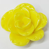 Resin Cabochons, NO Hole Headwear & Costume Accessory, Flower, About 31mm in diameter, Sold by Bag