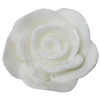 Resin Cabochons, NO Hole Headwear & Costume Accessory, Flower, About 31x28mm in diameter, Sold by Bag