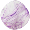 Crackle Acrylic Beads, Frosted Surface Effect, Round ,35x6mm ,Hole:Approx 2mm ,Sold by Bag