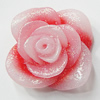 Resin Cabochons, NO Hole Headwear & Costume Accessory, Flower, About 19mm in diameter, Sold by Bag