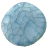 Crackle Acrylic Beads, Frosted Surface Effect, Flat round ,23x6mm ,Hole:Approx 2mm ,Sold by Bag