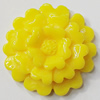 Resin Cabochons, NO Hole Headwear & Costume Accessory, Flower, About 23mm in diameter, Sold by Bag