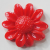 Resin Cabochons, NO Hole Headwear & Costume Accessory, Flower, About 20mm in diameter, Sold by Bag