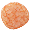 Crackle Acrylic Beads, Frosted Surface Effect, Flat round ,36x36x5mm ,Hole:Approx 2mm, Sold by Bag