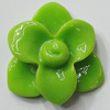 Resin Cabochons, NO Hole Headwear & Costume Accessory, Flower, About 19mm in diameter, Sold by Bag
