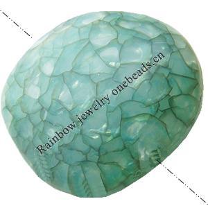 Crackle Acrylic Beads ,Frosted Surface Effect, Flat round ,30x29x13mm ,Hole:Approx 2mm, Sold by Bag