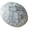 Crackle Acrylic Beads, Frosted Surface Effect, Flat oval ,28x38x15mm ,Hole:Approx 2mm, Sold by Bag