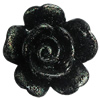 Resin Cabochons, NO Hole Headwear & Costume Accessory, Flower, About 25mm in diameter, Sold by Bag