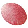Crackle Acrylic Beads, Frosted Surface Effect, Flat oval, 27x42x12mm ,Hole:Approx 2mm, Sold by Bag